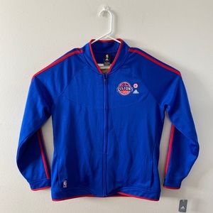 NWT Adidas Detroit Pistons Warm Up Jacket